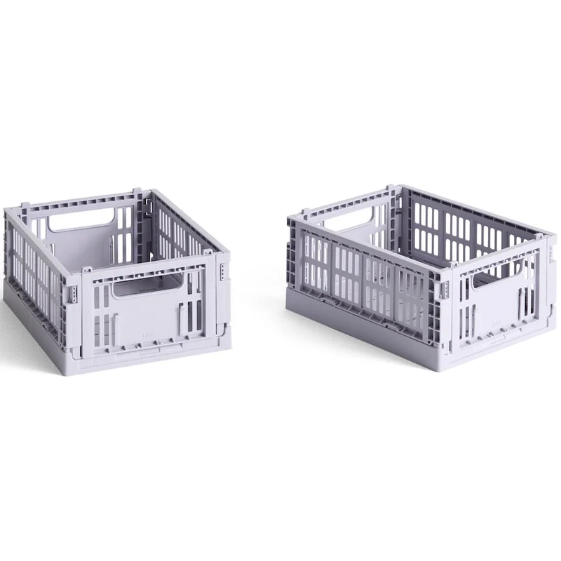 Aufbewahrungsbox Colour Crate Mini, 2er Set - HAY