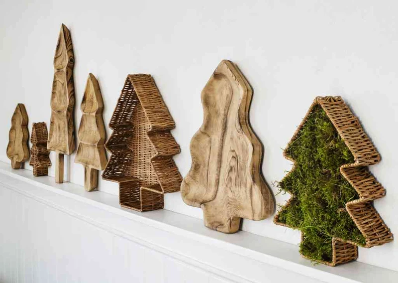 Holzschale Weihnachtsbaum XMAS ca. 41x27x3 cm Paulownia | Madam Stoltz