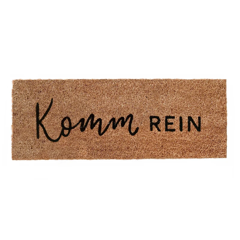 Eulenschnitt Kokos Fußmatte Komm rein klein