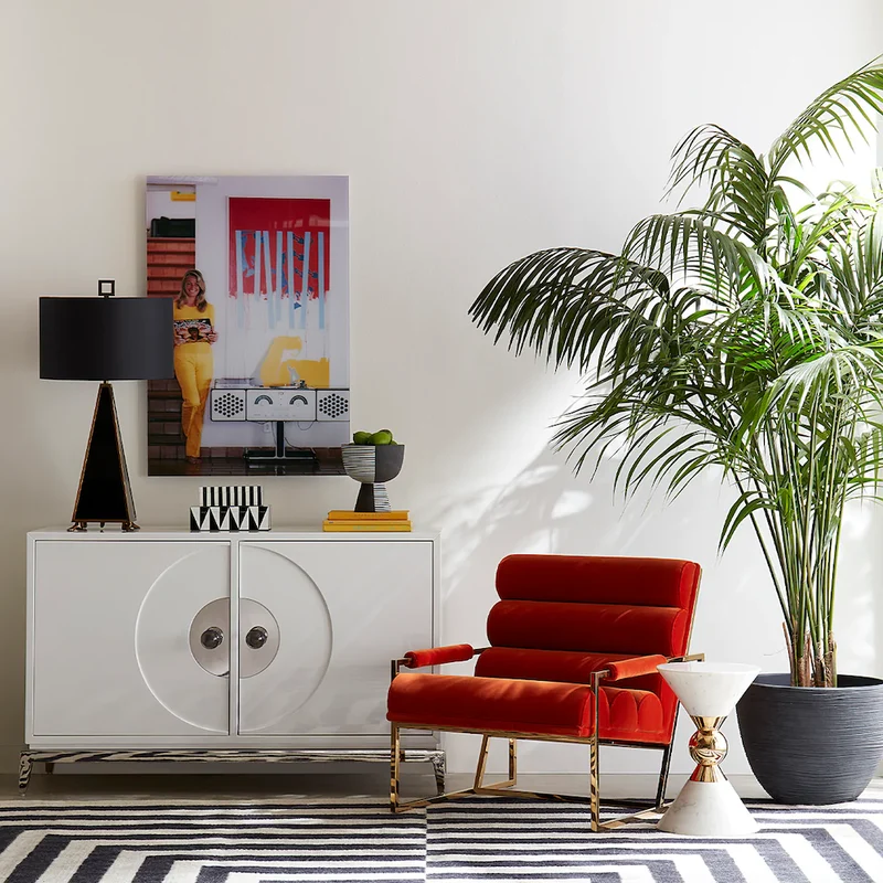 Loungesessel CHANELLED GOLDFINGER orange