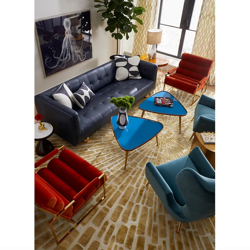 Loungesessel CHANELLED GOLDFINGER orange