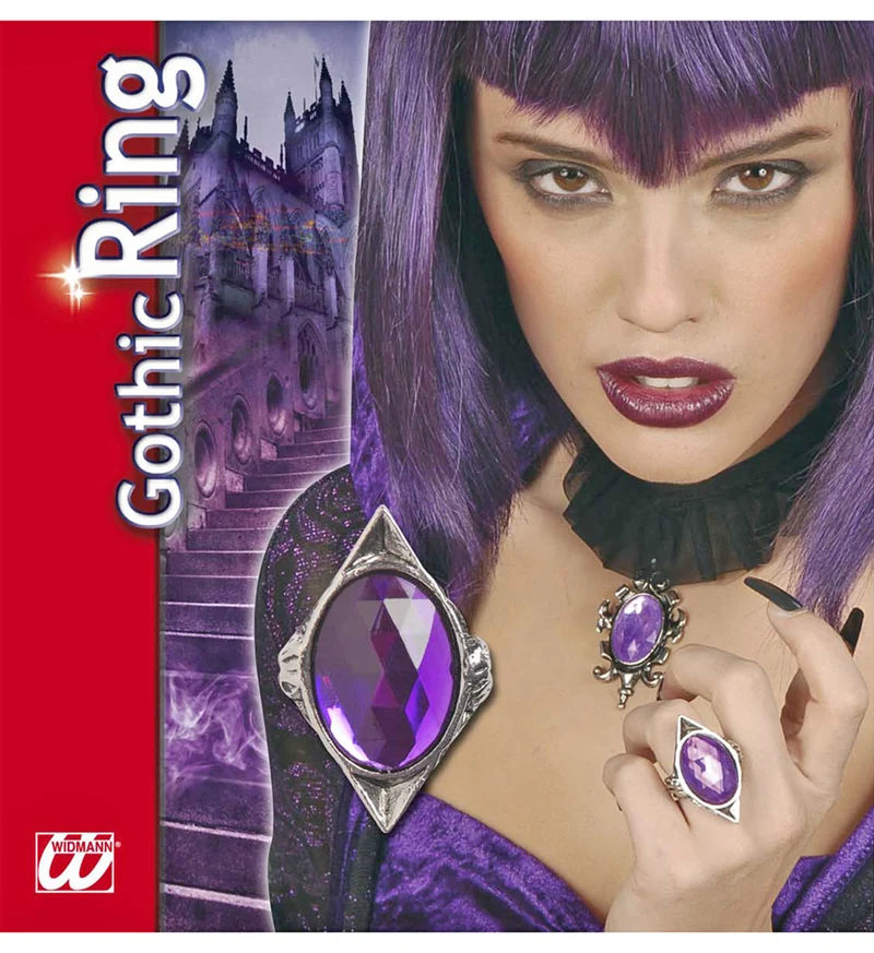 Gothik Damen Ring Lila