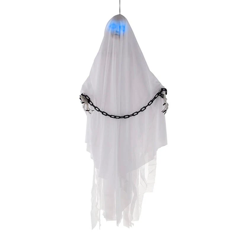 Hänge-Figur Geist mit Licht | Schaurige Halloween-Deko