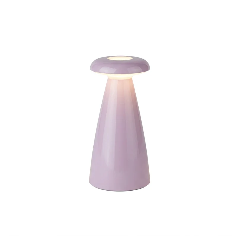 Tischleuchte NOVA 3‑in-1 ca. 21 cm Lampe, Vase, Raumduftbehälter Akku wiederaufladbar | rosa