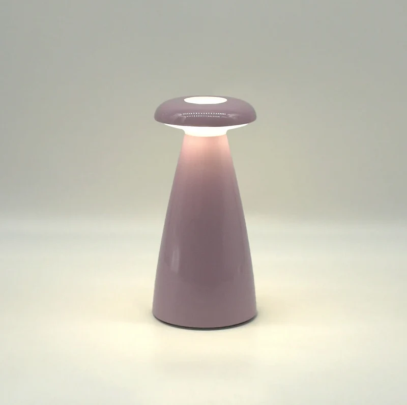 Tischleuchte NOVA 3‑in-1 ca. 21 cm Lampe, Vase, Raumduftbehälter Akku wiederaufladbar | rosa