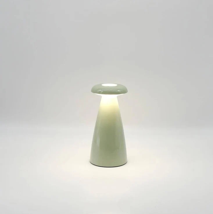 Tischleuchte NOVA 3‑in-1 ca. 21 cm Lampe, Vase, Raumduftbehälter Akku wiederaufladbar | grün