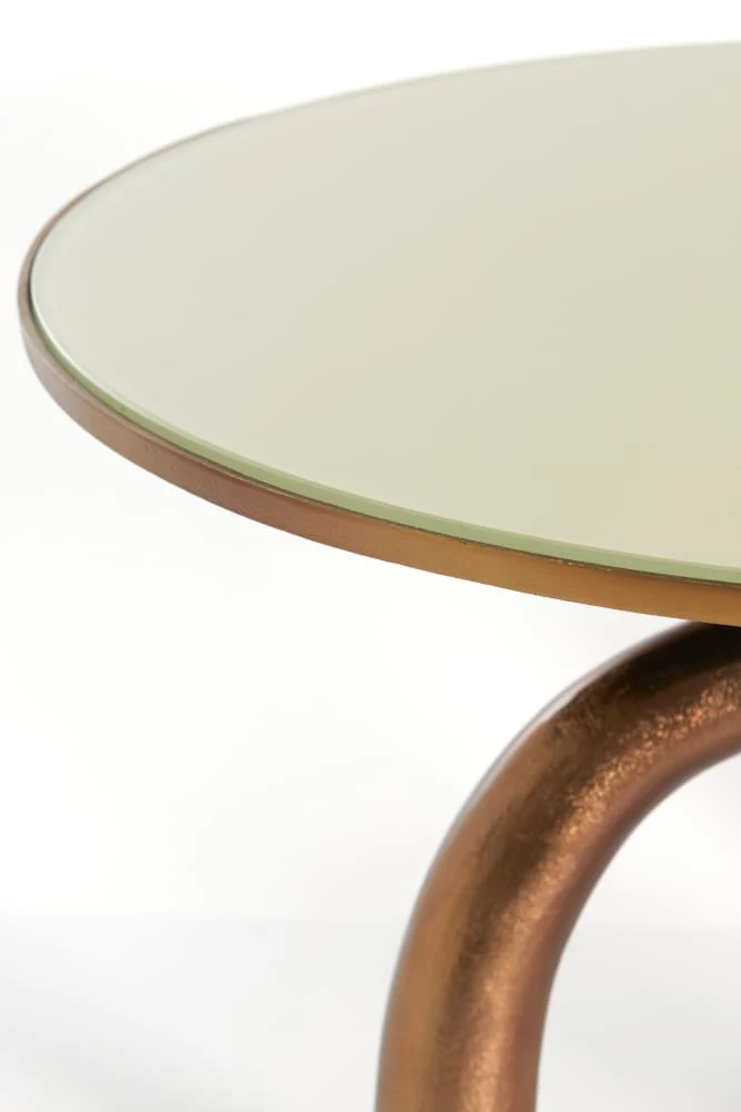 Couchtisch MELLO braun bronze Ø76x40cm