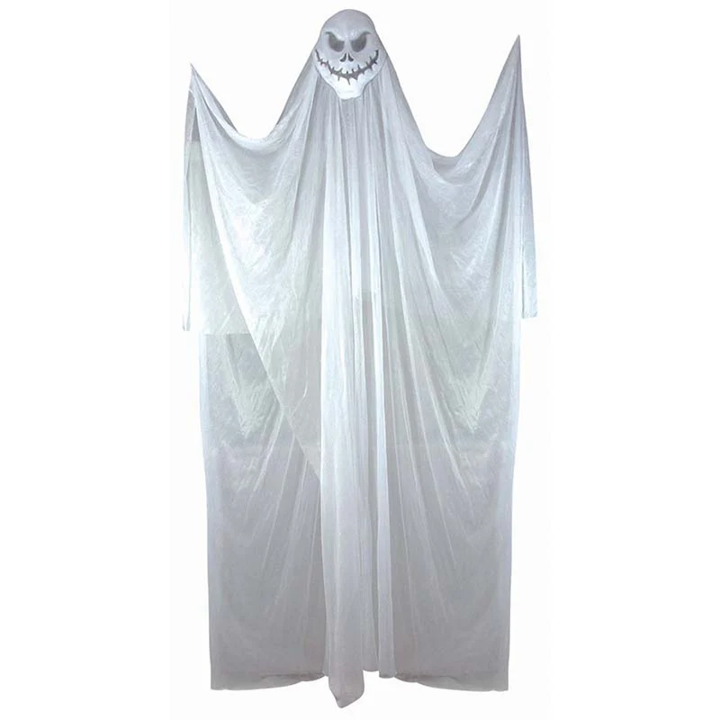 Halloween Hängefigur Geist - 210 cm - Weiß - XXL Geister-Deko