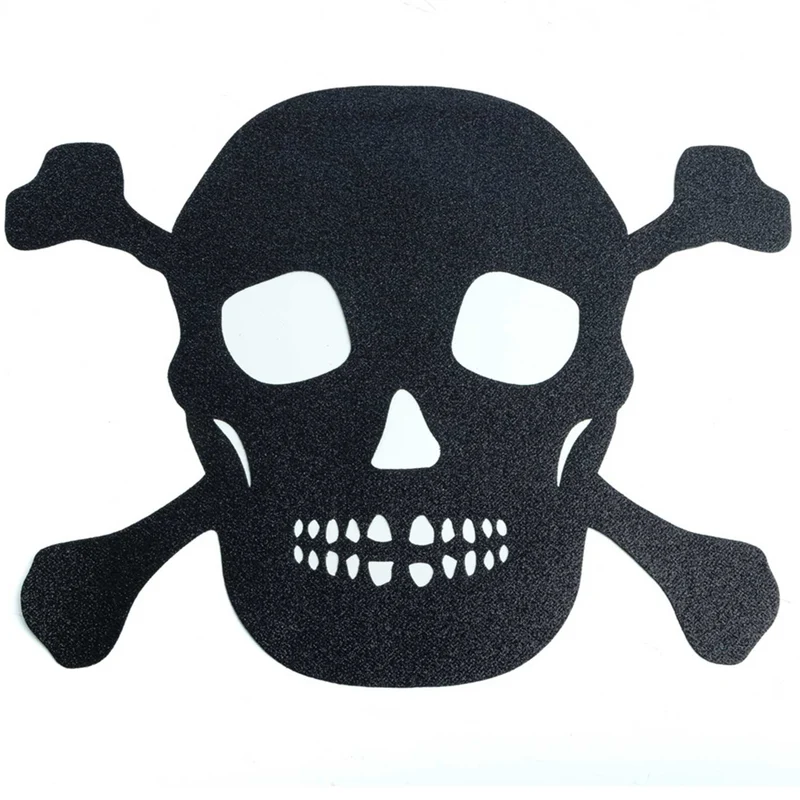 Halloween Glitzer 4er Tischset "Totenkopf" - 42 x 34 cm | Schwarz - Platzsets Deko