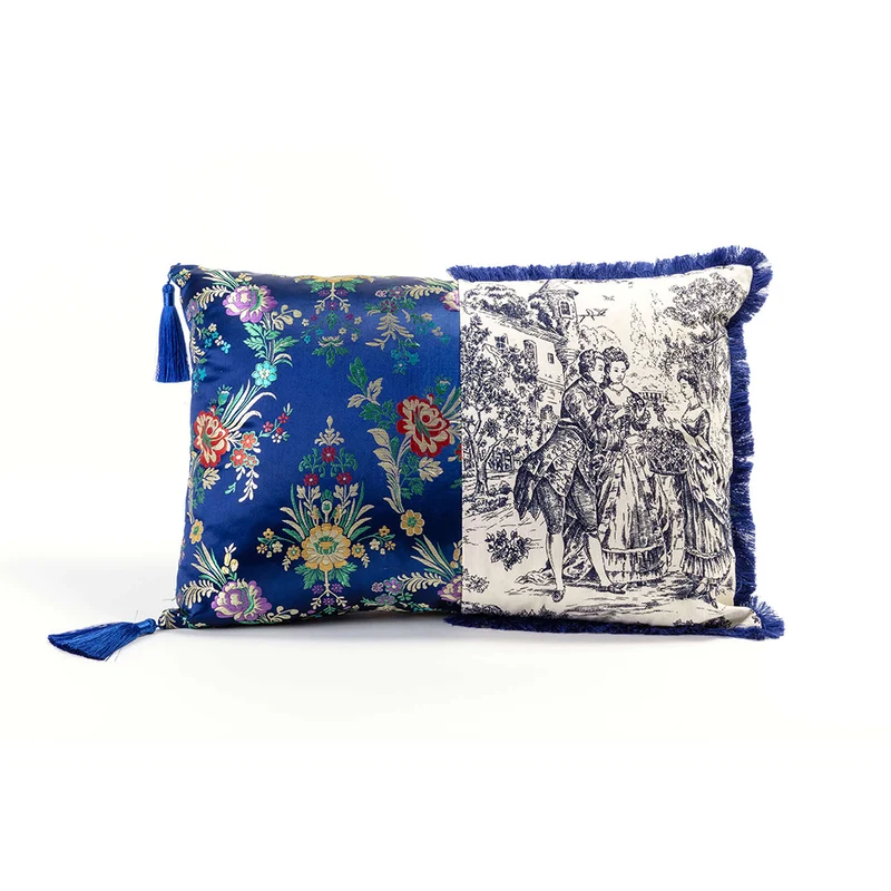 Kissen Hybrid ARGIA blau 50x35cm