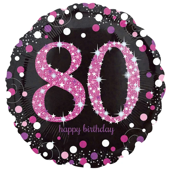 18"/Ø43cm Folienballon "Sparkling Pink" | #80