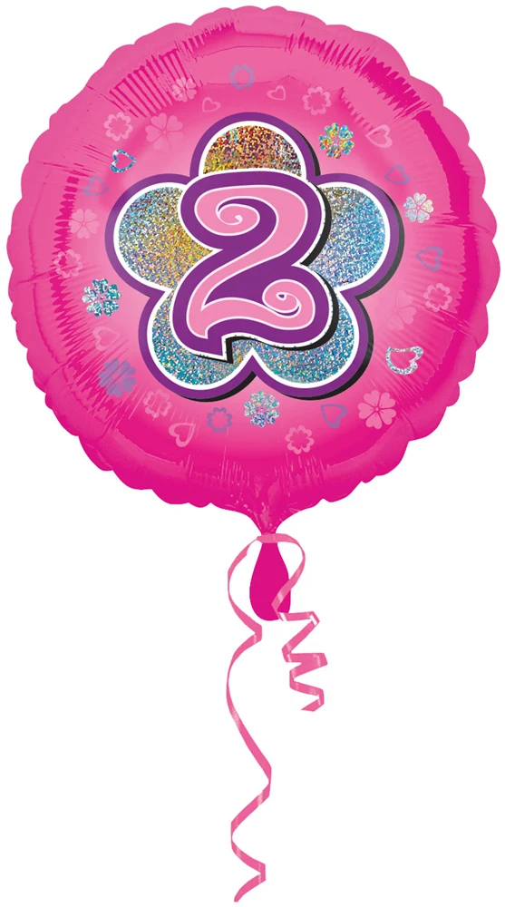 18"/Ø43cm Folienballon Blumen Geburtstag | #2