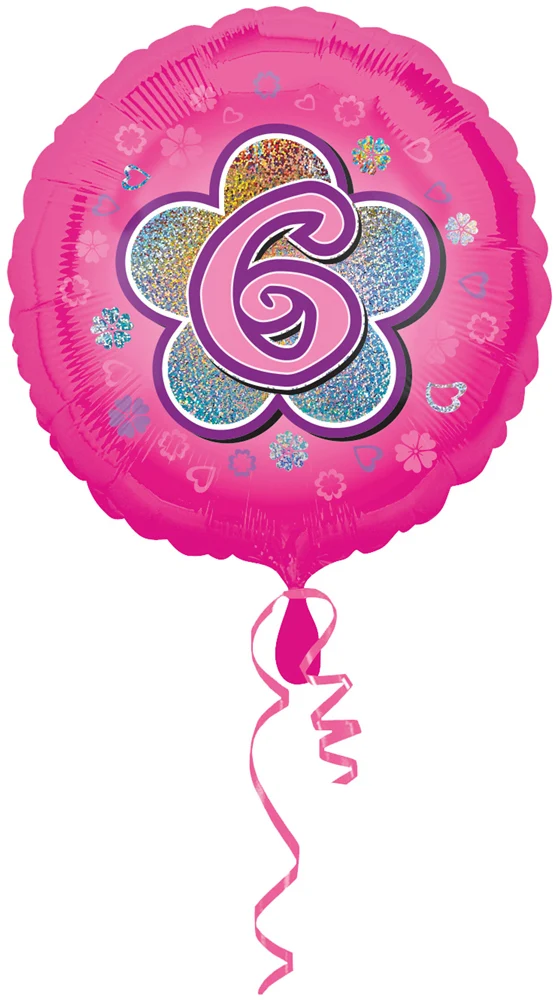 18"/Ø43cm Folienballon Blumen Geburtstag | #6