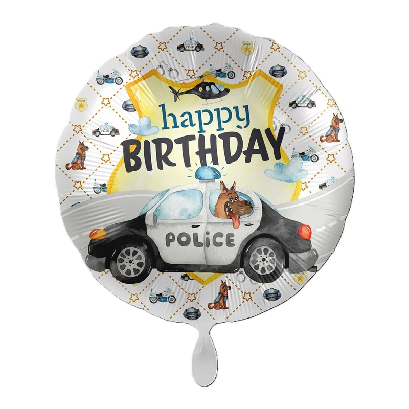 18"/Ø43cm Folienballon "Happy Birthday"