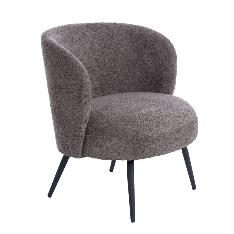 Sessel DIEYDA braun schwarz 67x68x72cm