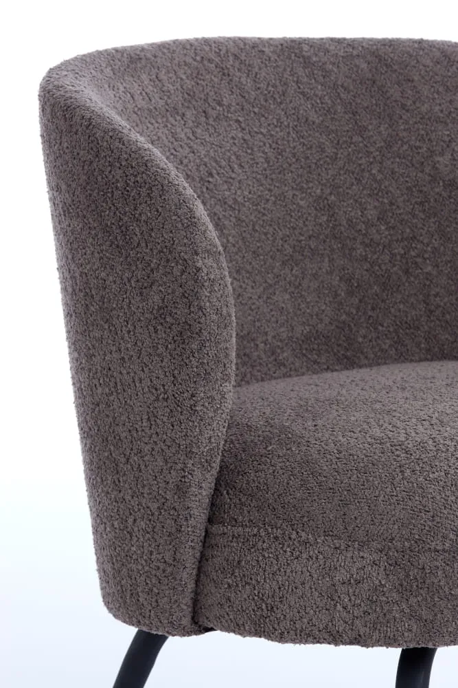 Sessel DIEYDA braun schwarz 67x68x72cm