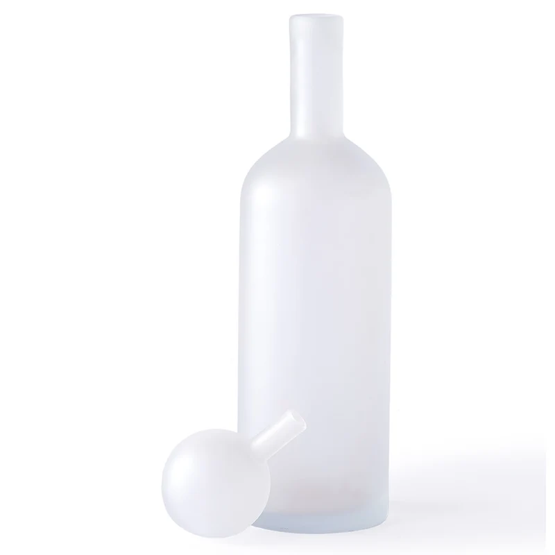 Deko Glasflaschen BUBBLES AND BOTTLES matt