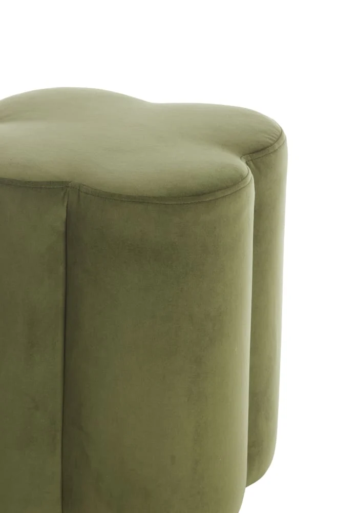 Sitzpouf NALANI 38x38x45cm velvet olivgrün