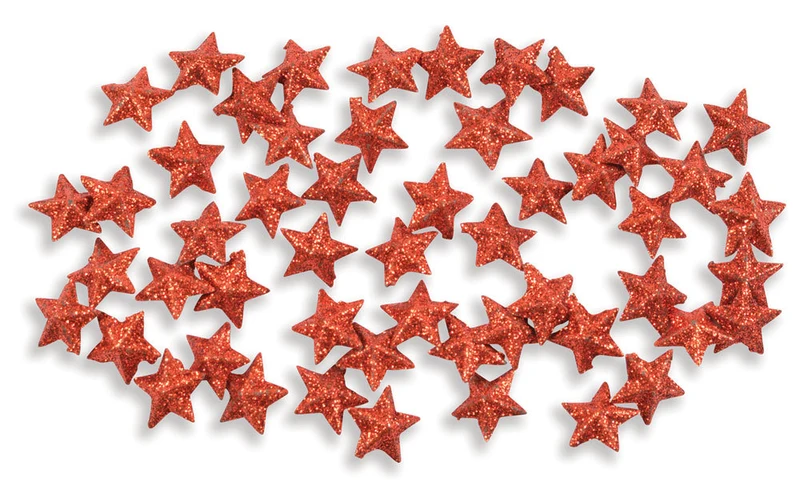 Riffelmacher Streudeko Sterne 74028 - 1,5 cm - Rot