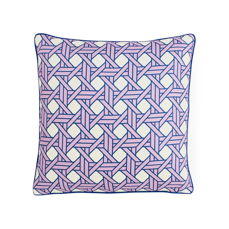 Kissen BASKETWEAVE (lavendel) Korbgeflechtmuster 40x40 cm