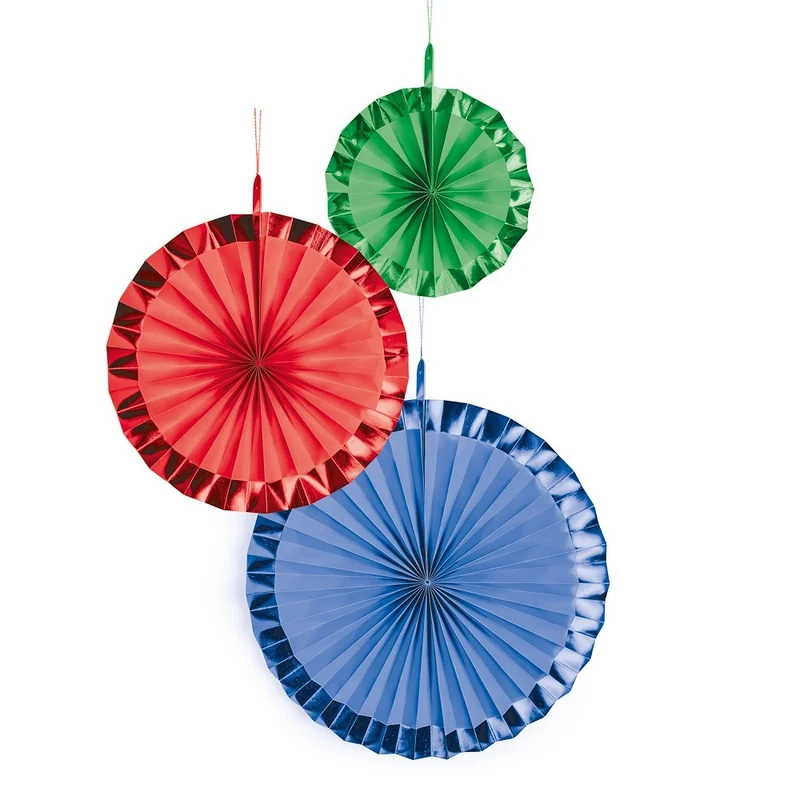 Dekofächer 3er Set Papier | Bright Rainbow