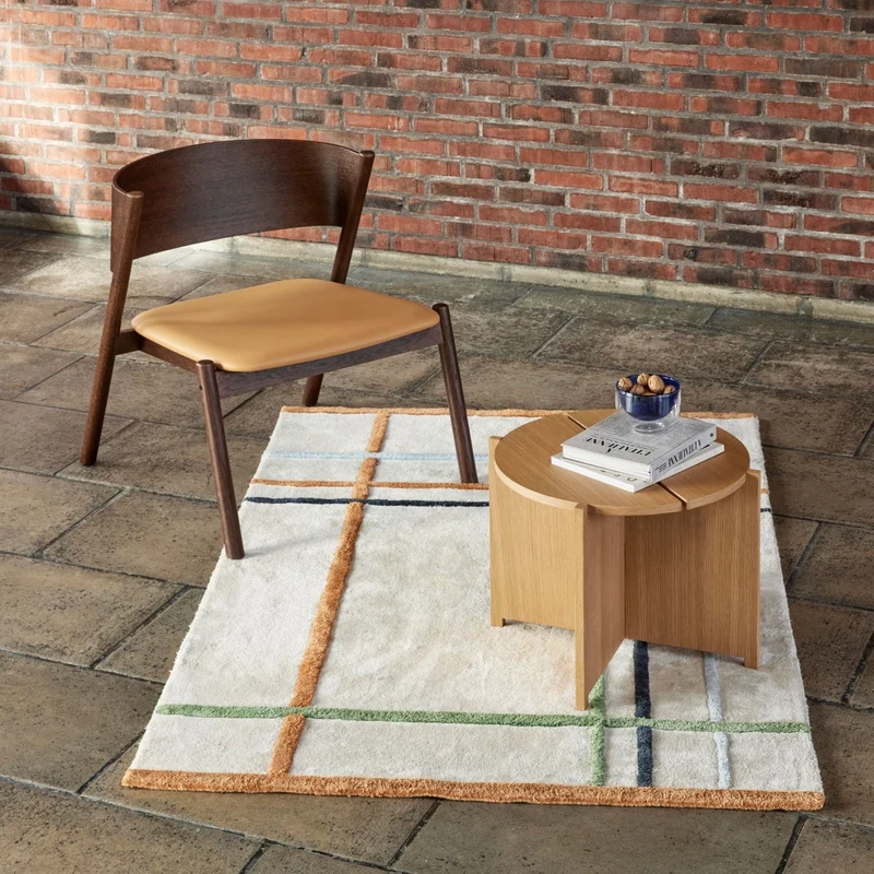 Fluffy Teppich Beige/ Multifarben - Hübsch Interior