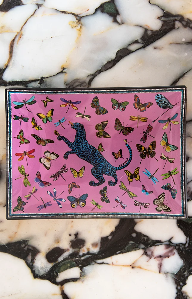 Glasteller TIN JUNGLE 4er-Set