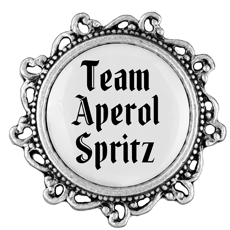 Team Aperol Spritz 20mm // verziert