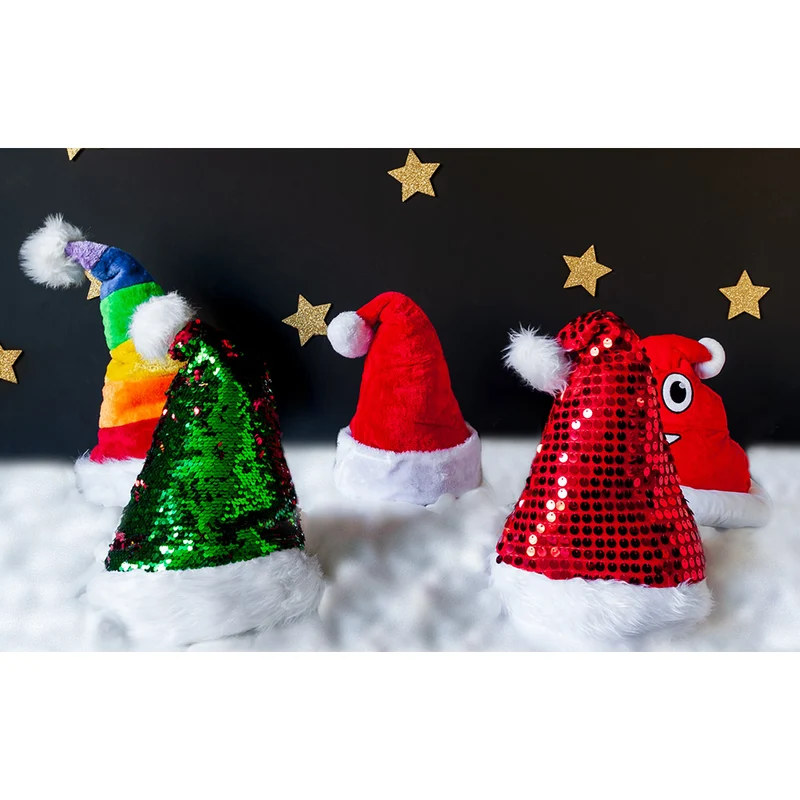 Weihnachtsmann Nikolaus Mütze "De Luxe" | Rot Weiß