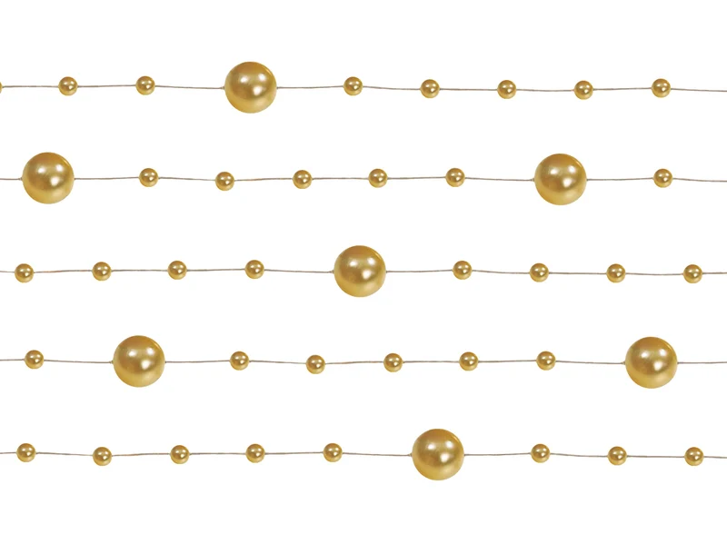 Perlengirlande 1,3m Gold