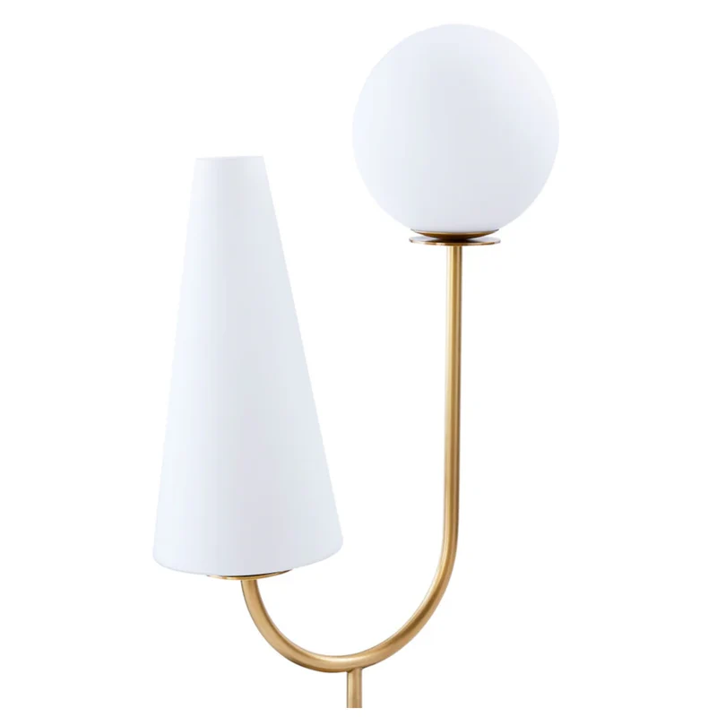 Tischlampe PARADISO aus Messing mit Marmorbasis