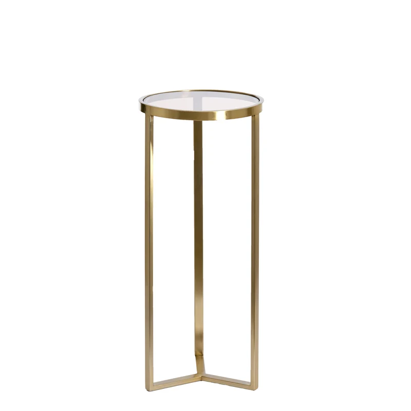 Säule RETIRO gold Glas Ø40x101cm