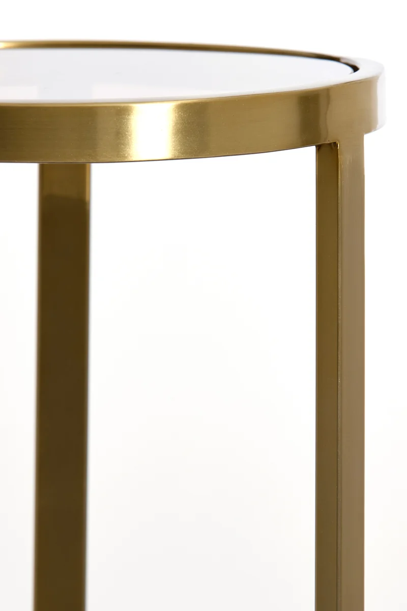 Säule RETIRO gold Glas Ø40x101cm