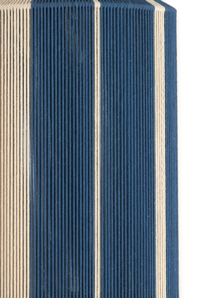 Hängeleuchte KOZANA blau/creme gestreift Ø48x55 cm