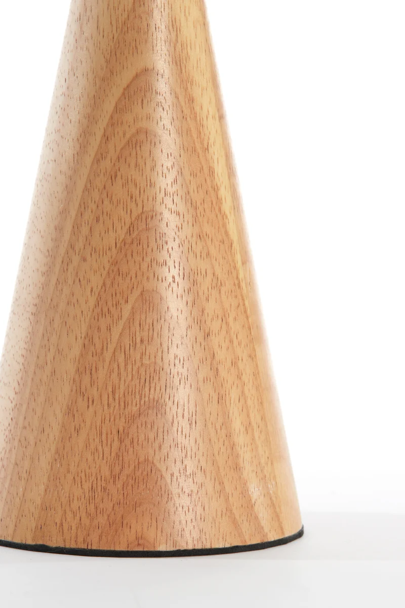 LED-Tischleuchte ANKENTA, Kautschukholz, oliv/naturell Ø13x28,5 cm