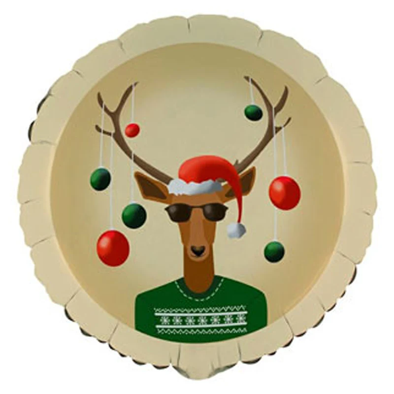 18"/Ø46cm Folienballon "Weihnachtsrentier"