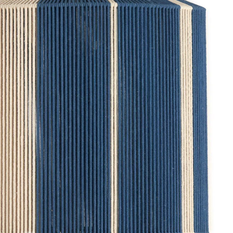 Hängeleuchte KOZANA in blau/creme Ø36x43 cm
