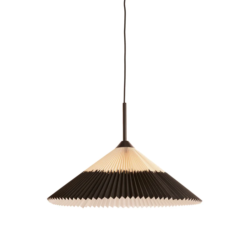 Hängeleuchte COLGATE schwarz pleated Ø60x23 cm