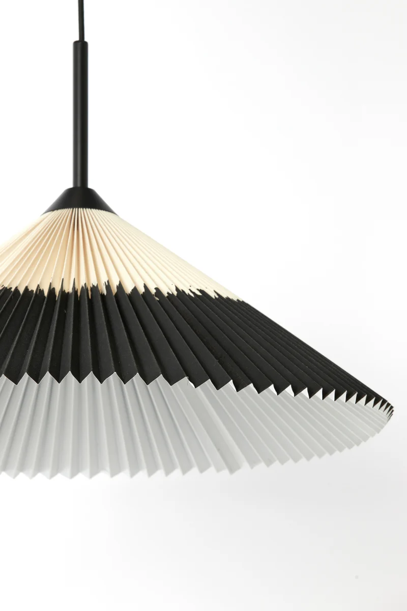 Hängeleuchte COLGATE schwarz pleated Ø60x23 cm