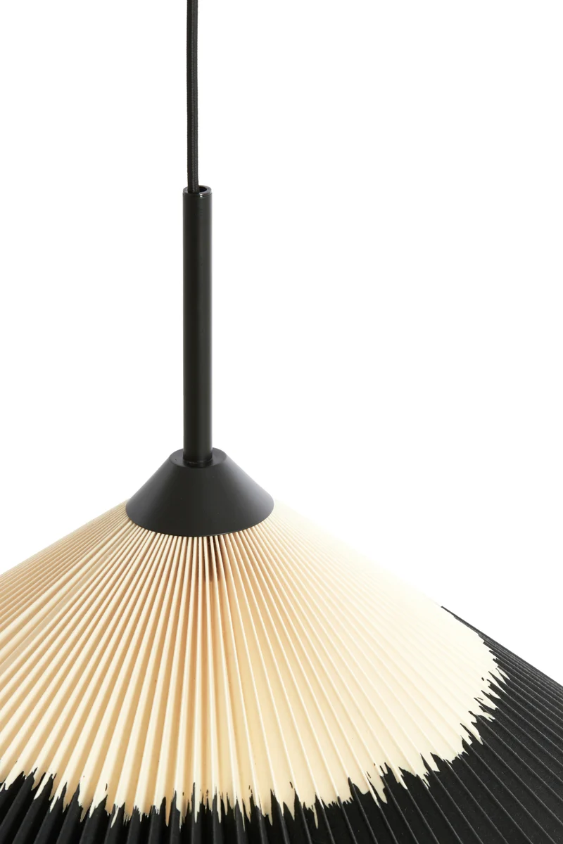 Hängeleuchte COLGATE schwarz pleated Ø60x23 cm