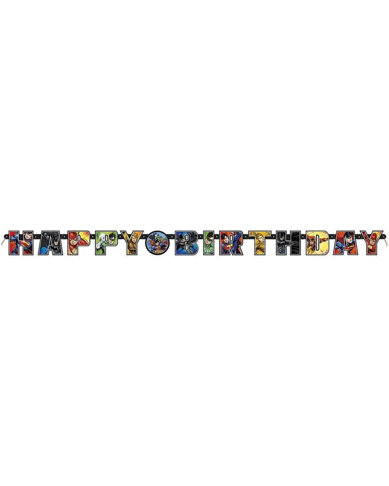Justice League Buchstabengirlande Happy Birthday 190cm