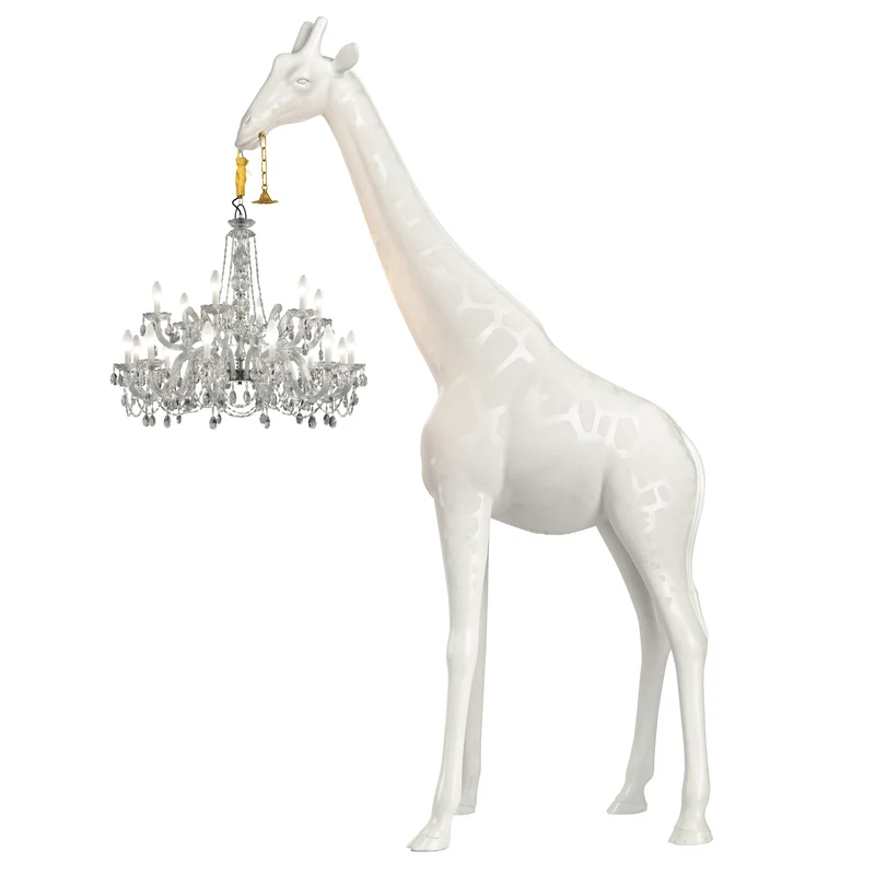 Giraffe in Love XL Outdoor, H 4 Meter - schwarz oder weiss