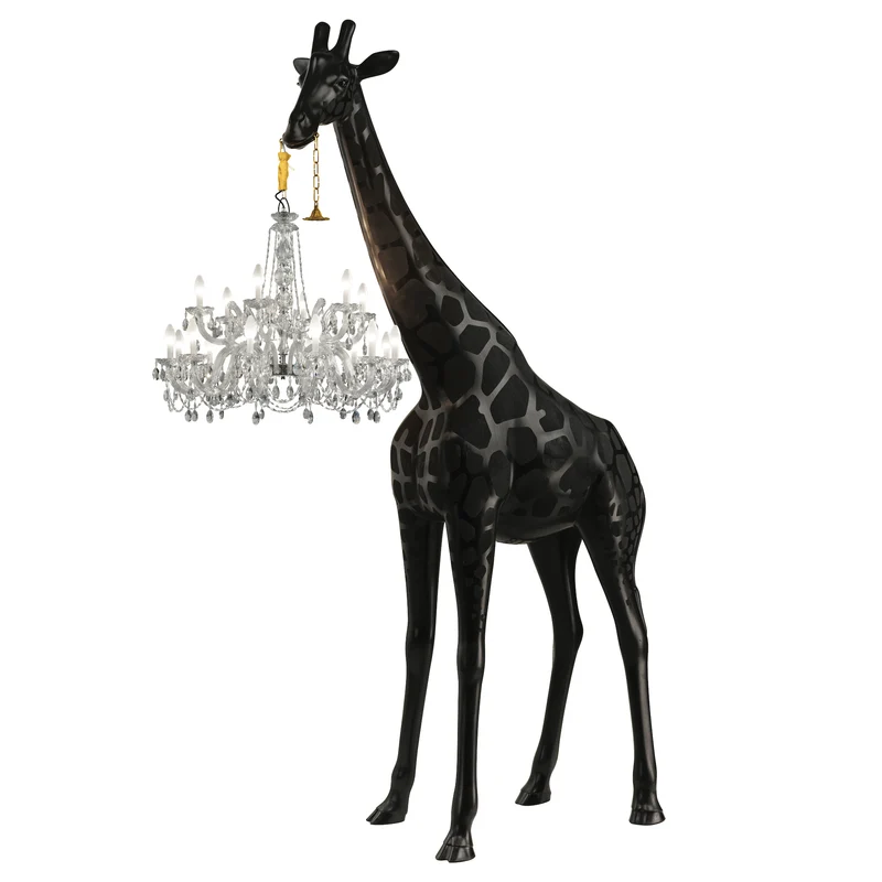 Giraffe in Love XL Outdoor, H 4 Meter - schwarz oder weiss