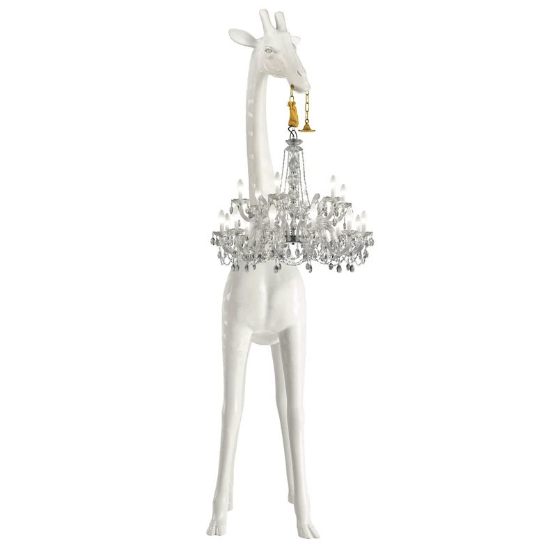 Giraffe in Love XL Outdoor, H 4 Meter - schwarz oder weiss