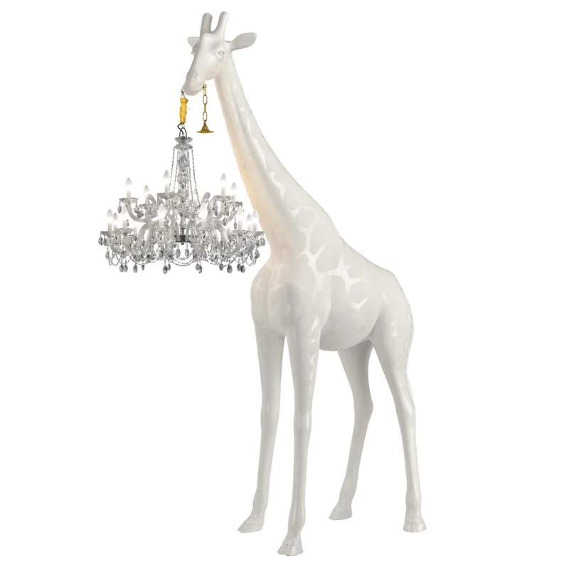 Giraffe in Love XL Outdoor, H 4 Meter - schwarz oder weiss