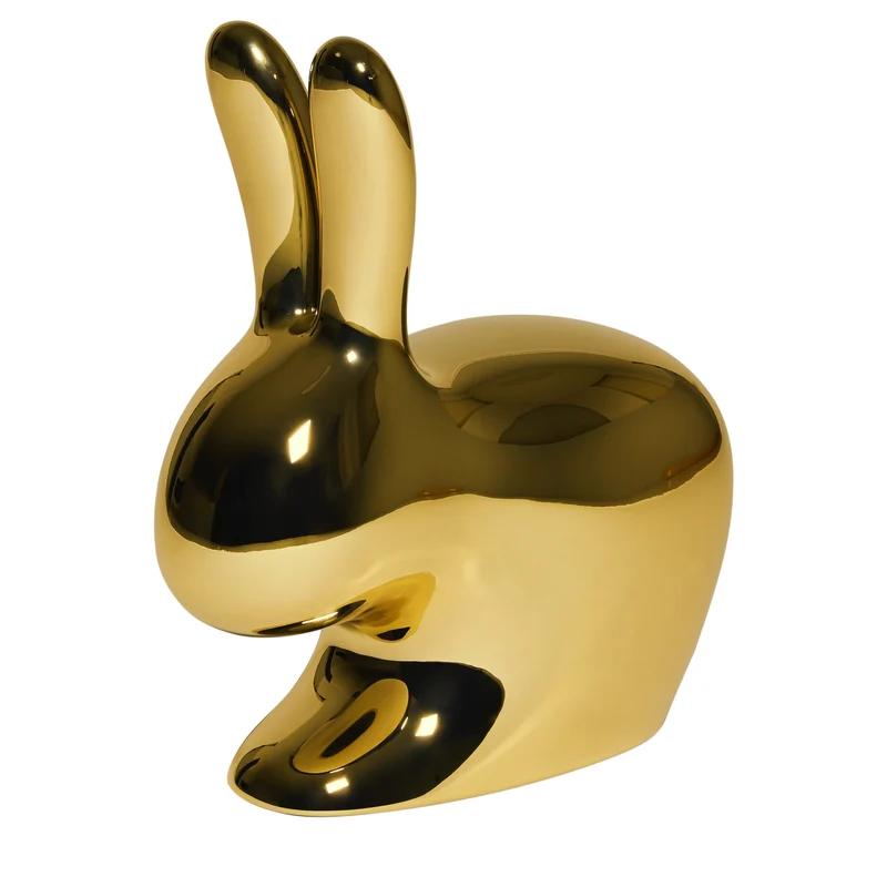 Stuhl Rabbit Chair Metal Finish in Gold