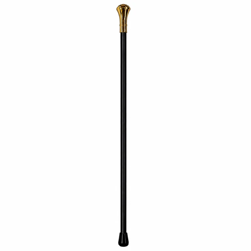 Gehstock aus Metall "Goldknauf mit Adler" | Schwarz Gold