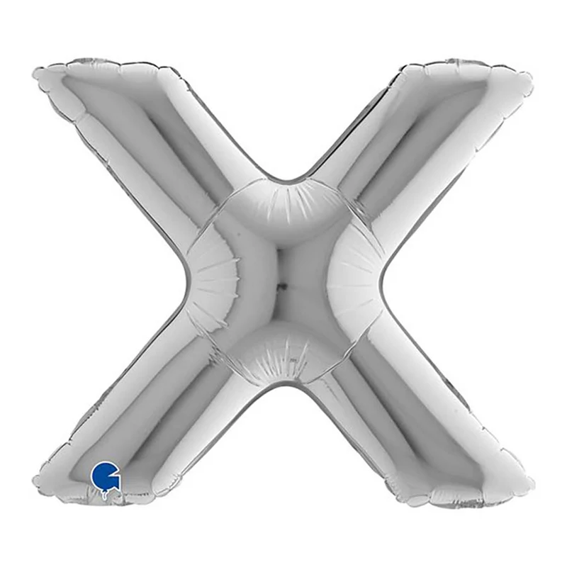 14"/Ø36cm Buchstabe silber | X