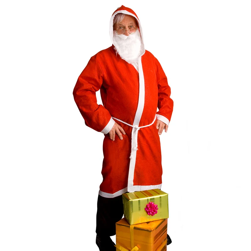 Kostüm Weihnachtsmann Economy langer Mantel