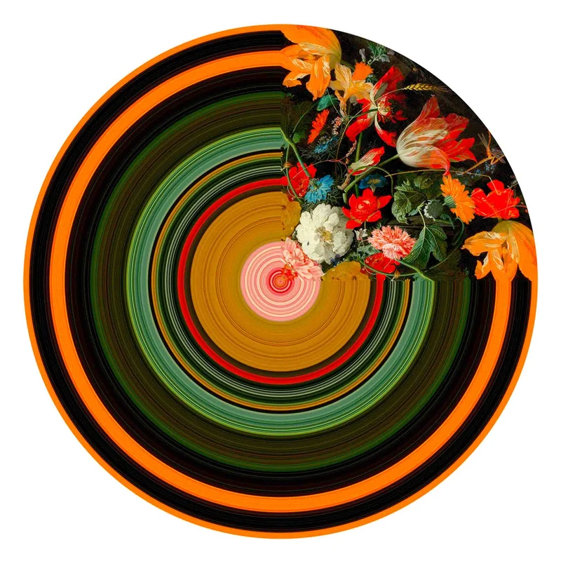Teppich GLITCH ROUND QUARTER, ø200cm
